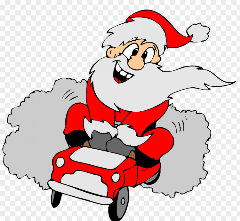 Santa Claus Mrs. Car Clip Art PNG