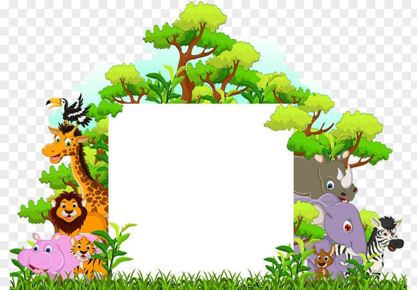 A Variety Of Forest Animals Cartoon Funny Animal Illustration PNG