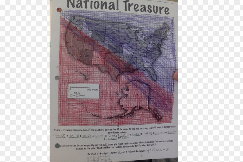 National Treasure Worksheet Mathematics Linear Inequality PNG