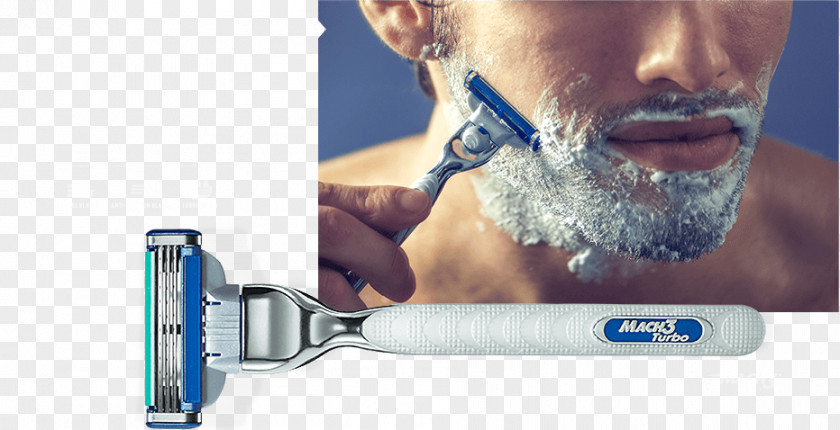 Razor Safety Shaving Gillette Mach3 PNG