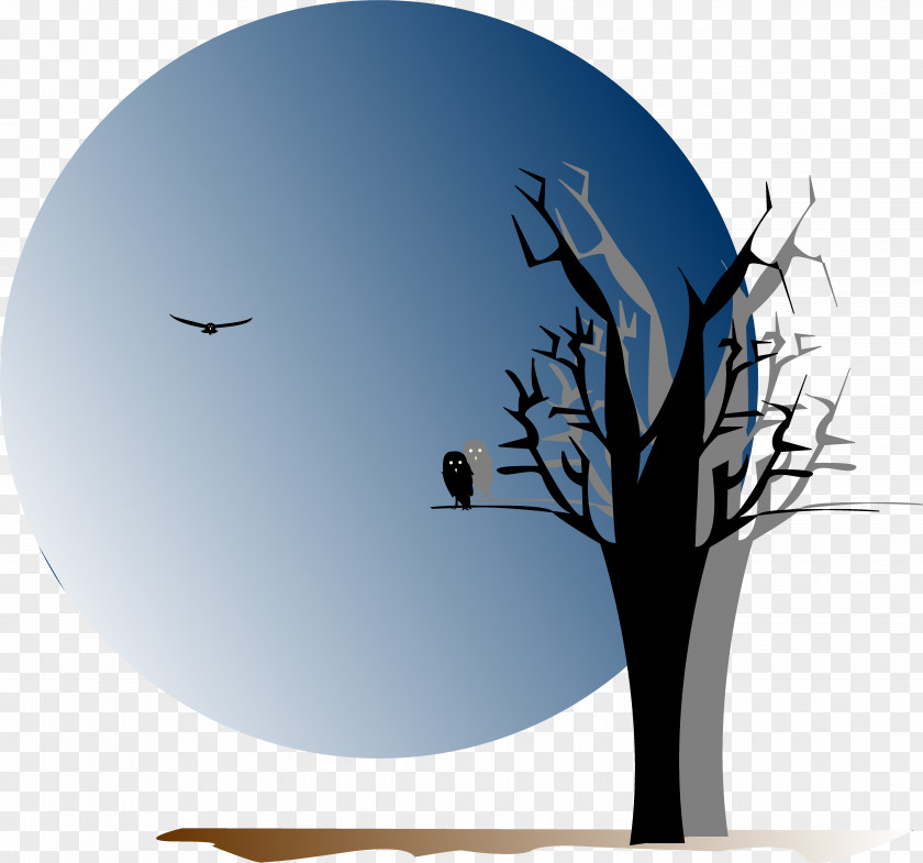 Silhouette Drawing Forest PNG