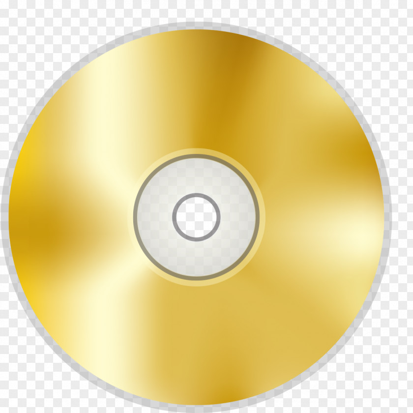 Yellow CD Graphics Compact Disc Vecteur PNG