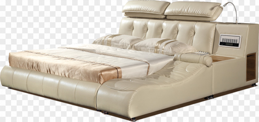 Leather Beds Bed Frame Mattress Furniture PNG