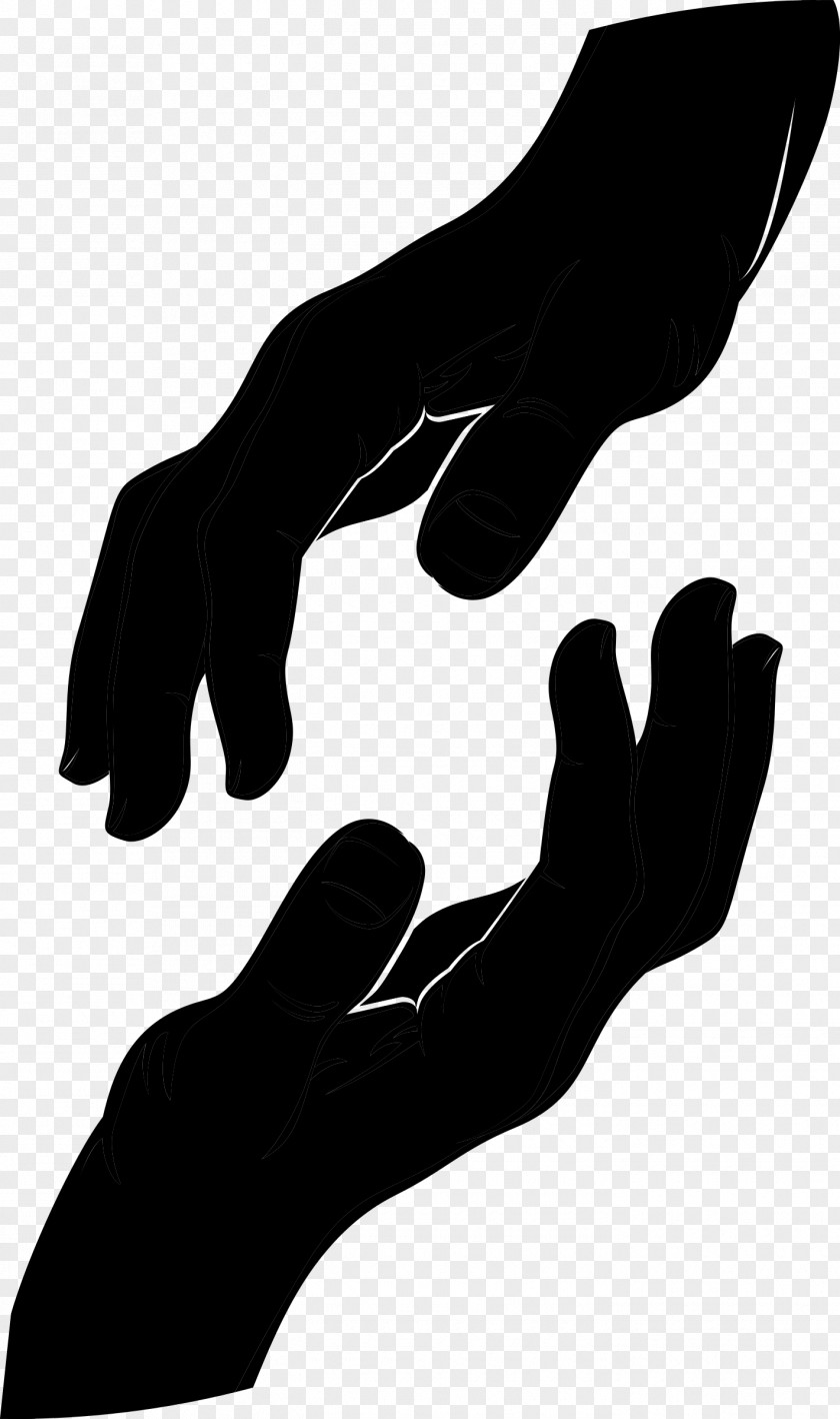 M Shoe Clip Art Finger Silhouette Black & White PNG