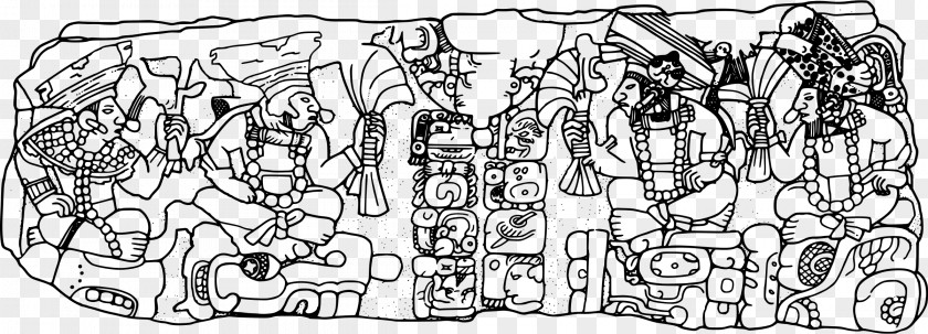 Mural Maya Civilization Drawing Clip Art PNG