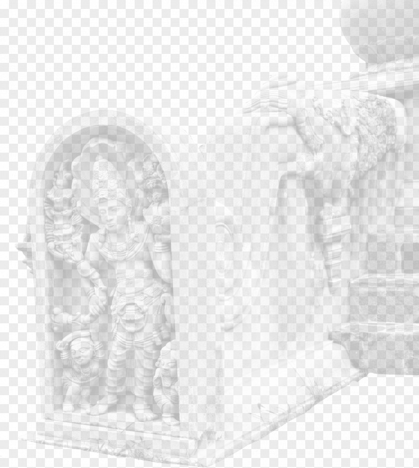 Rock Statue Figurine Stone Carving White PNG