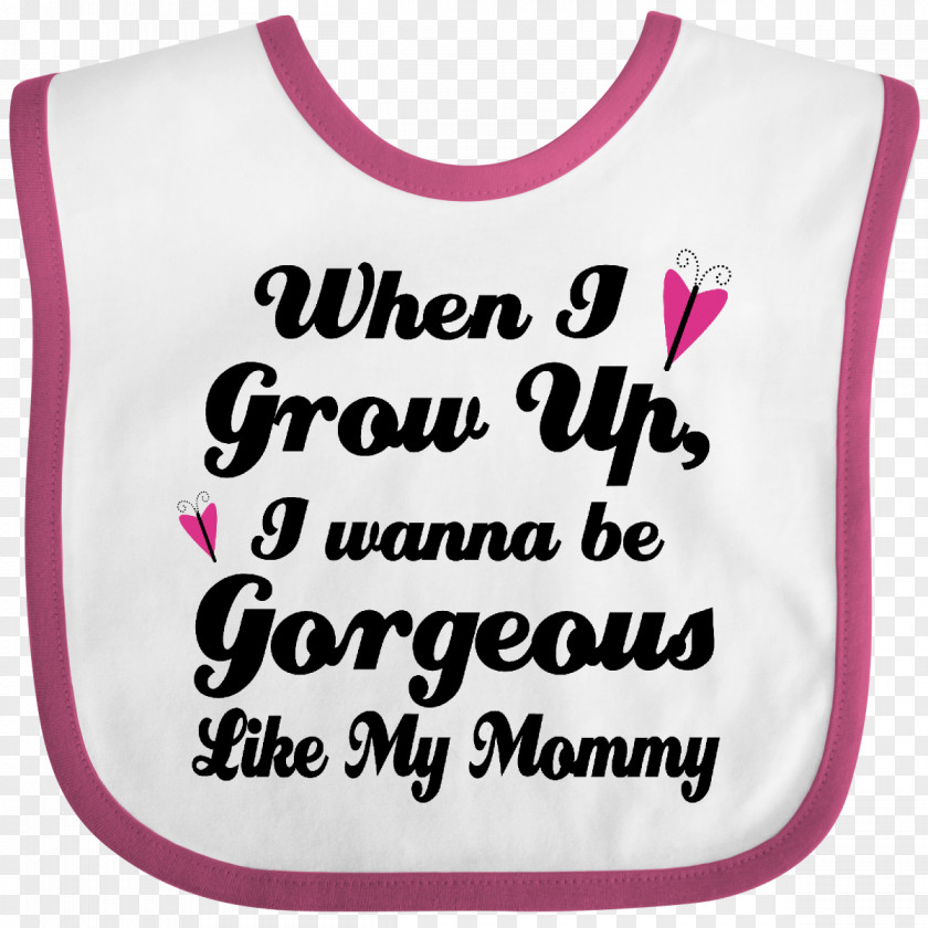 T-shirt Gorgeous Like My Meemaw Baby Bib Child Infant PNG
