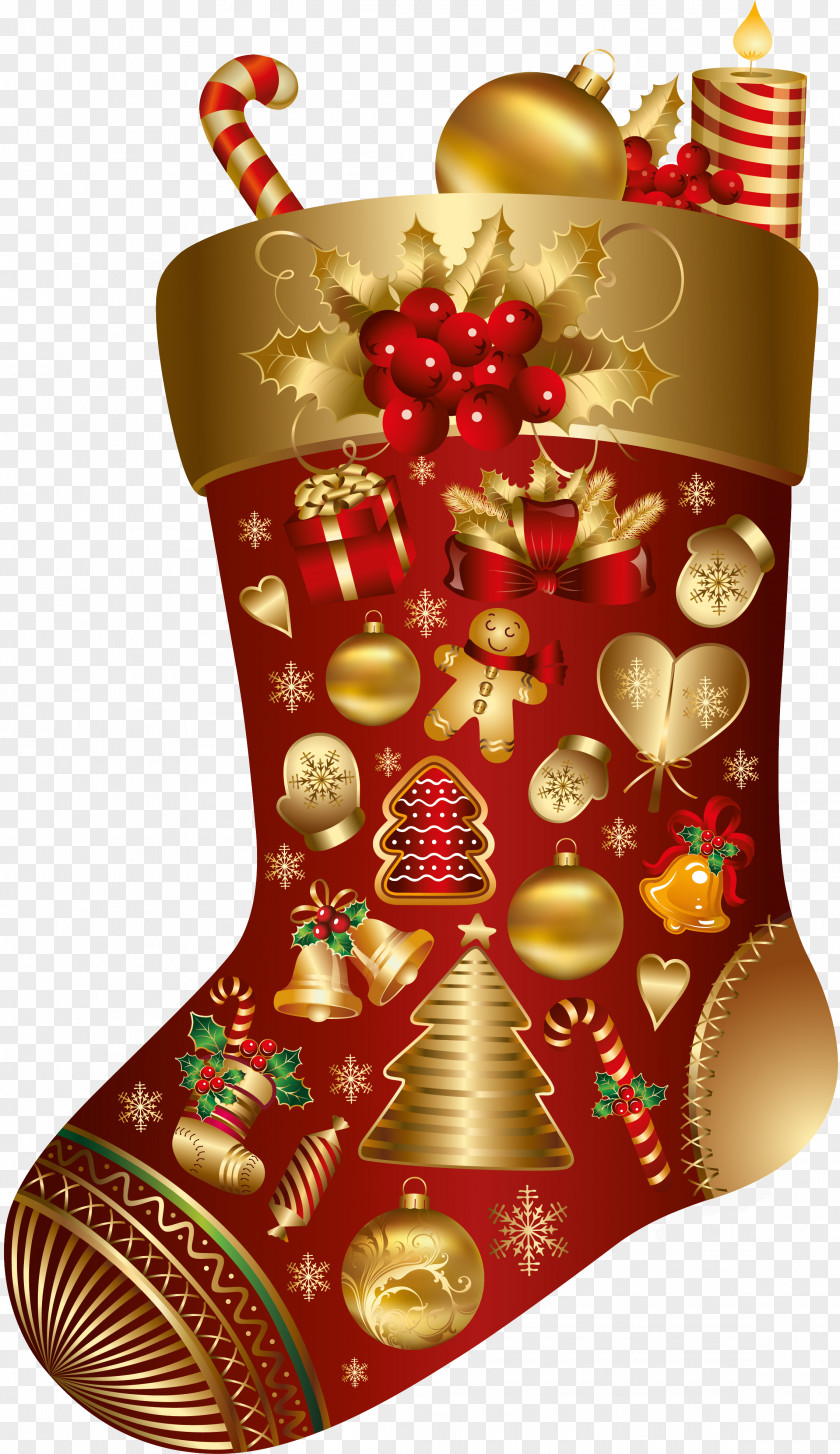 Boot Christmas Santa Claus Wish New Year Happiness PNG