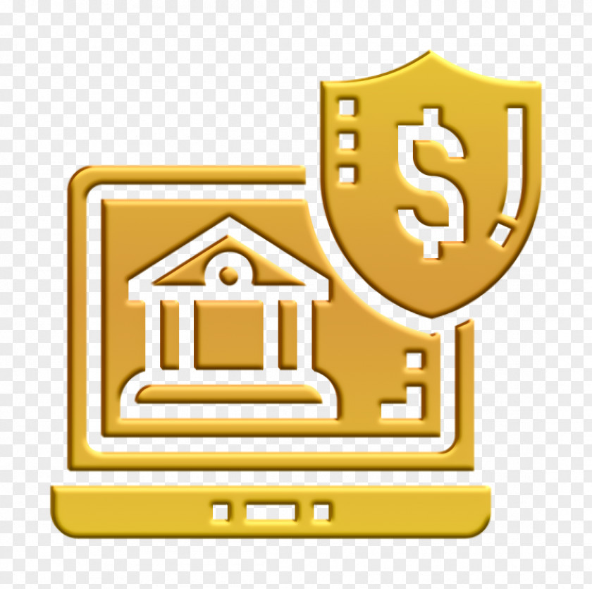 Digital Banking Icon Online Shield PNG