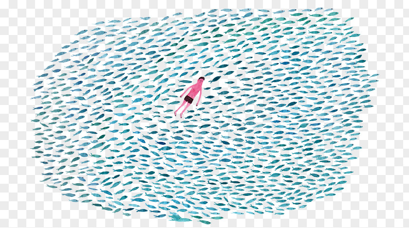 Fish Boy Illustrator Paper Drawing Creative Work Illustration PNG