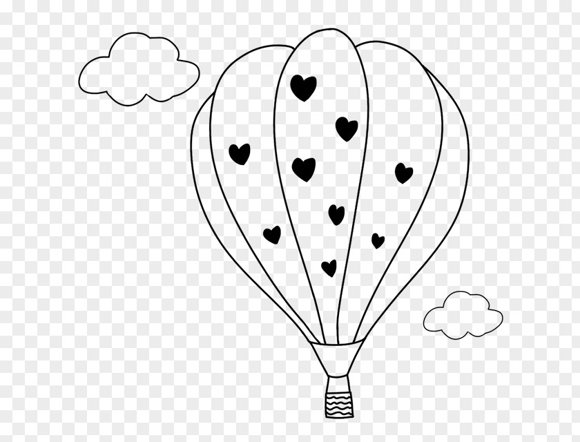 Balloon Black And White Cartoon Drawing Clip Art PNG