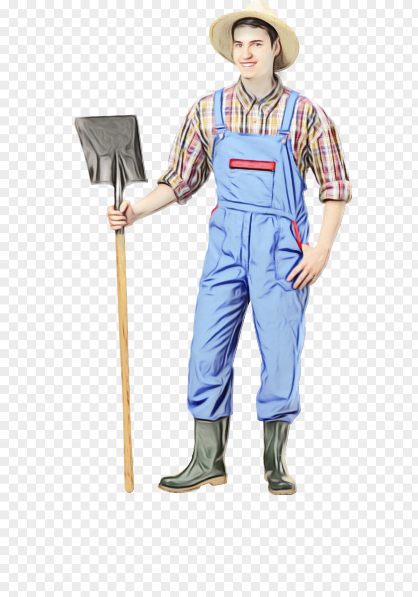 Charwoman Uniform Costume Standing PNG