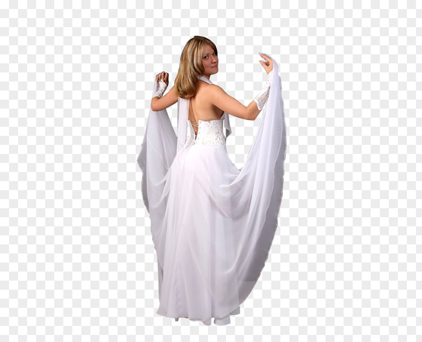 Dress Wedding Party Bride Woman PNG