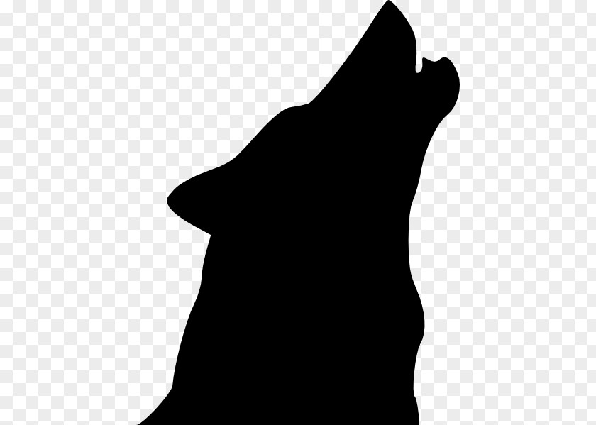 Howling Wolf Gray Drawing Clip Art PNG