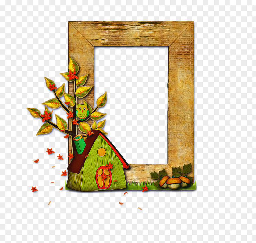 Rectangle Plant Picture Frame PNG