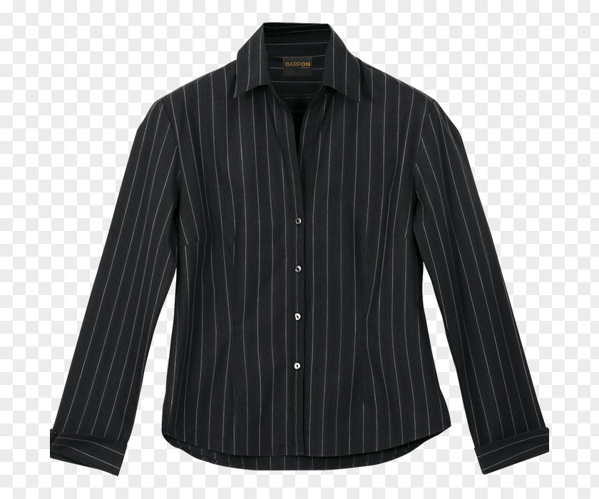 Stripe Off White Shirts Blouse Product Black M PNG