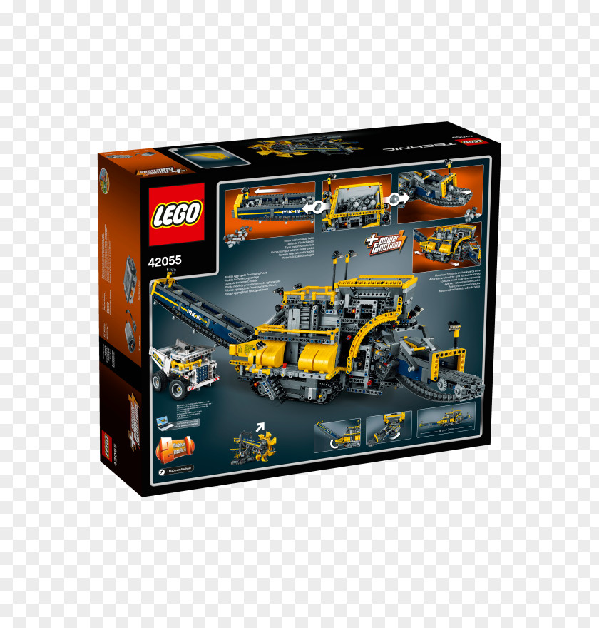 Toy Lego Technic Bucket-wheel Excavator LEGO 42055 Bucket Wheel PNG