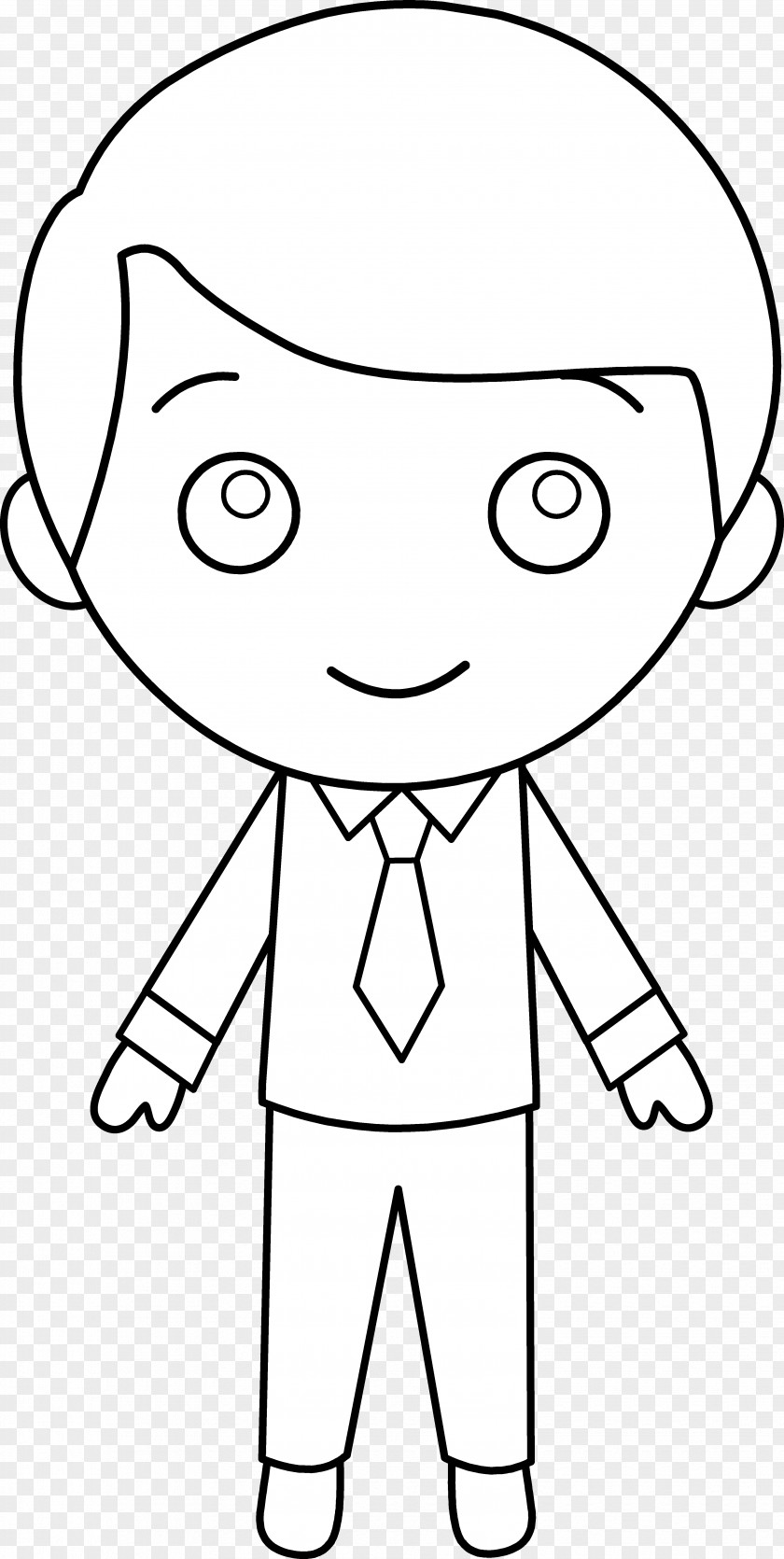 Black Boy Picture And White Drawing Line Art Clip PNG