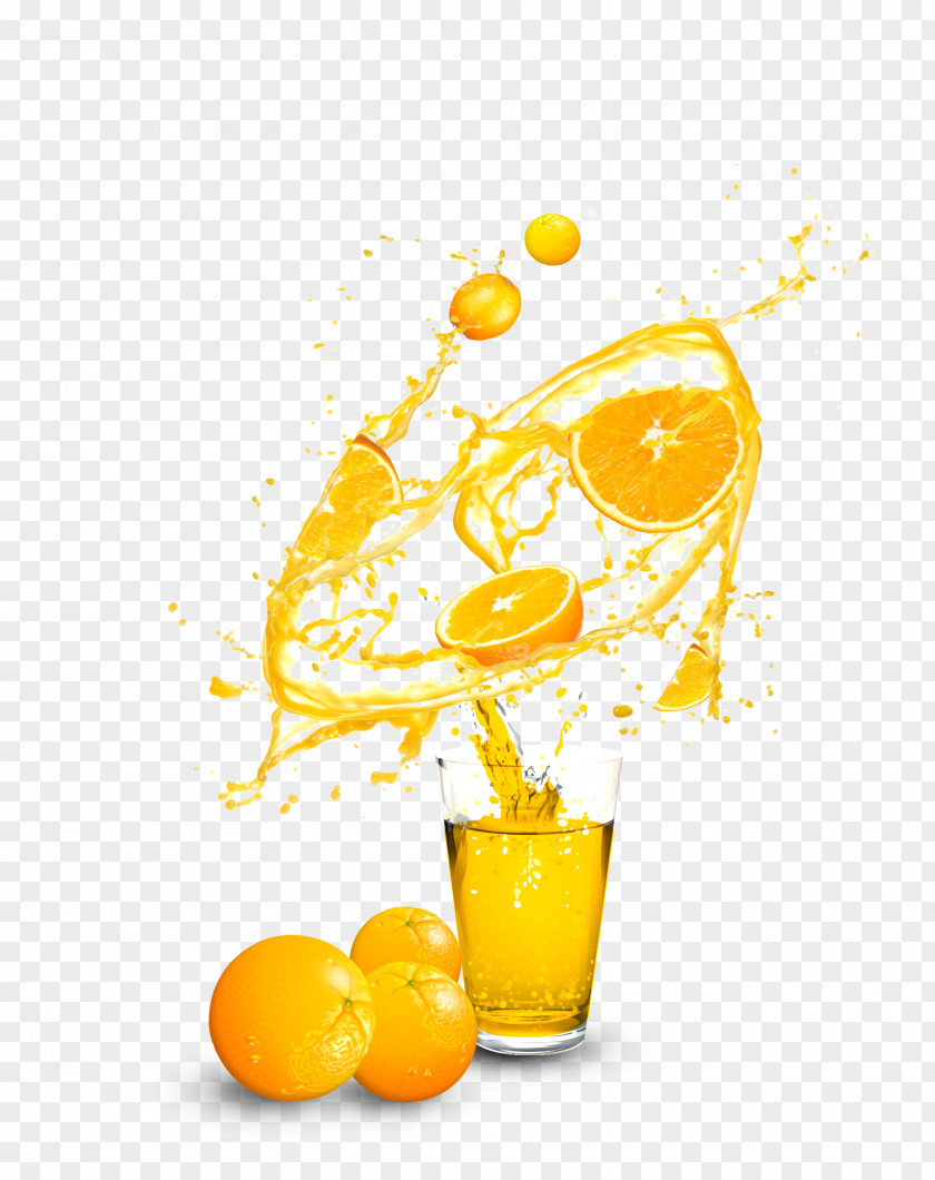 Orange Juice Smoothie Milkshake PNG
