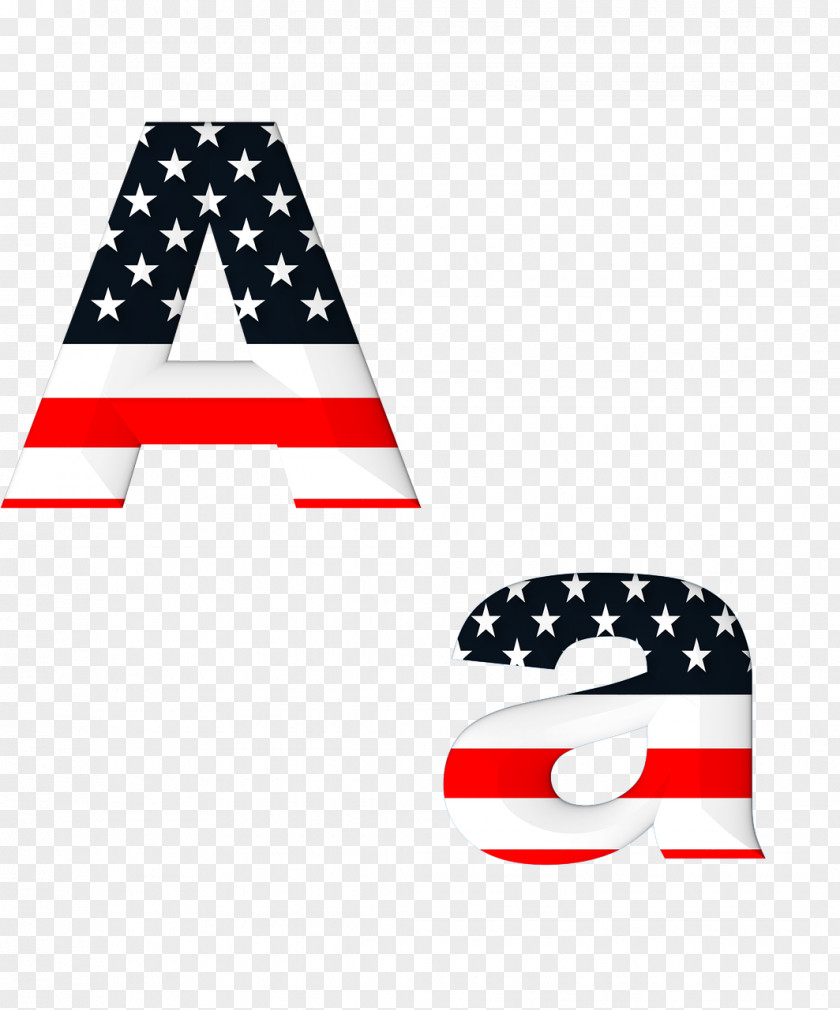 United States Flag Of The Alphabet Letter PNG
