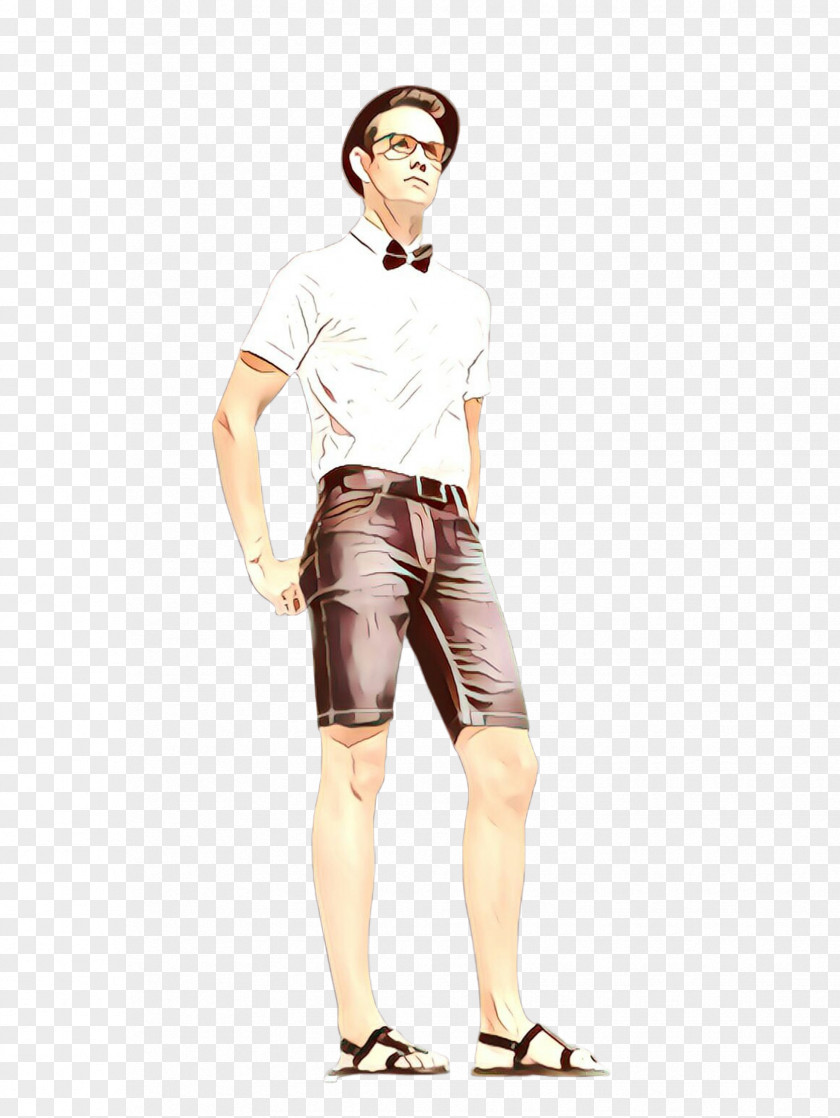 Clothing White Standing Shorts Waist PNG