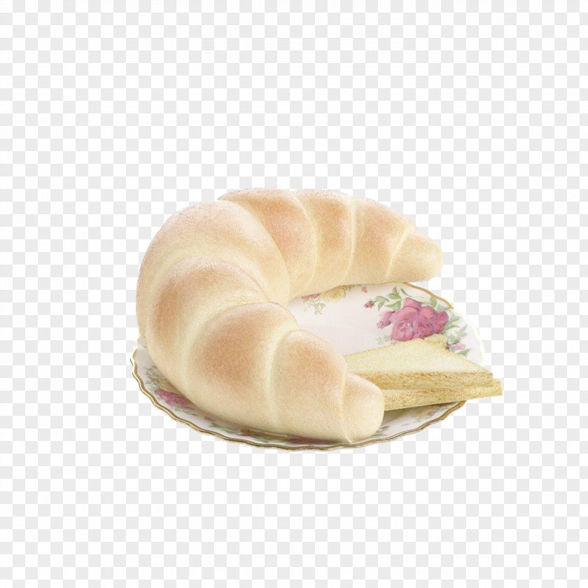 Croissant Breakfast Chocolate Sandwich Bread PNG