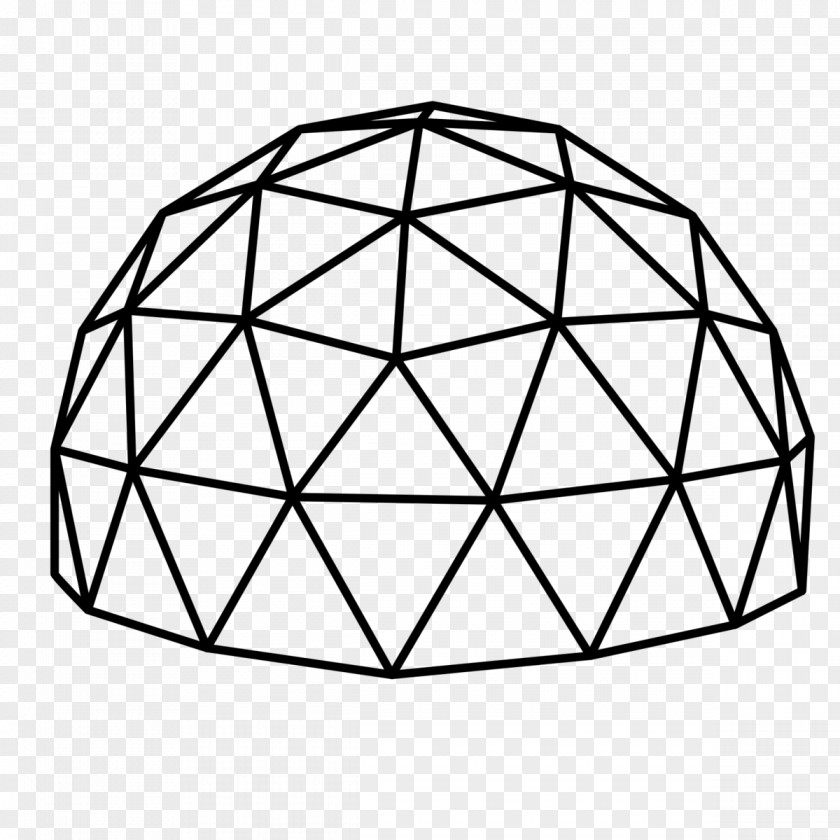 Dome Geodesic Equilateral Triangle Building PNG