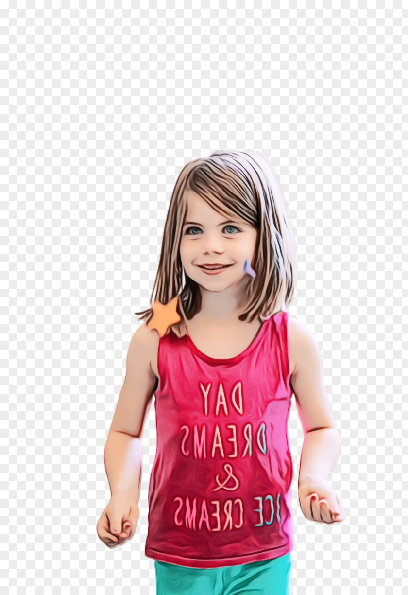 T-shirt Toddler Hair Coloring Wig Blond PNG