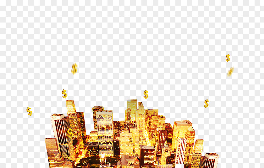 Golden City Download Gold Architecture PNG