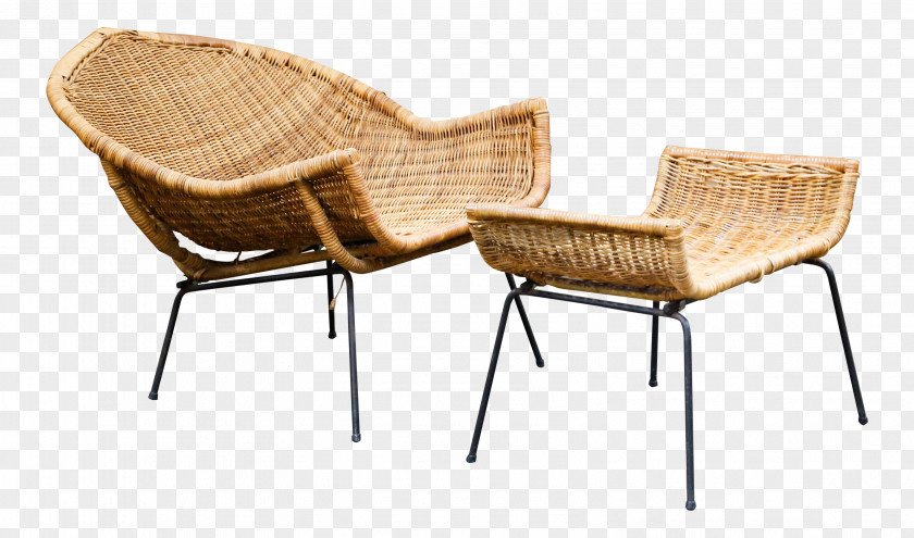 Noble Wicker Chair Garden Furniture PNG