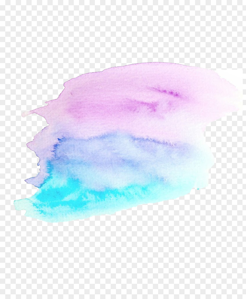 Purple And Blue Watercolor Graffiti Painting Download PNG