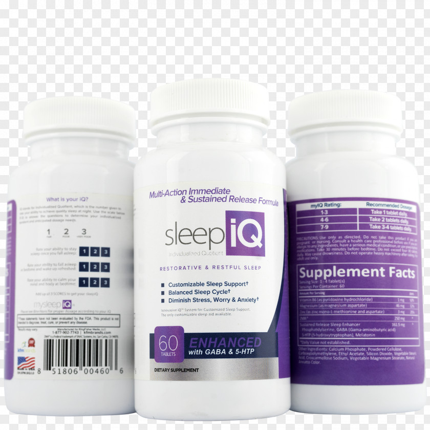 Sleep High IQ Society Melatonin Dietary Supplement PNG