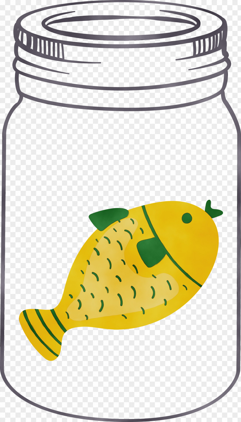 Yellow Beak Meter Fish Line PNG