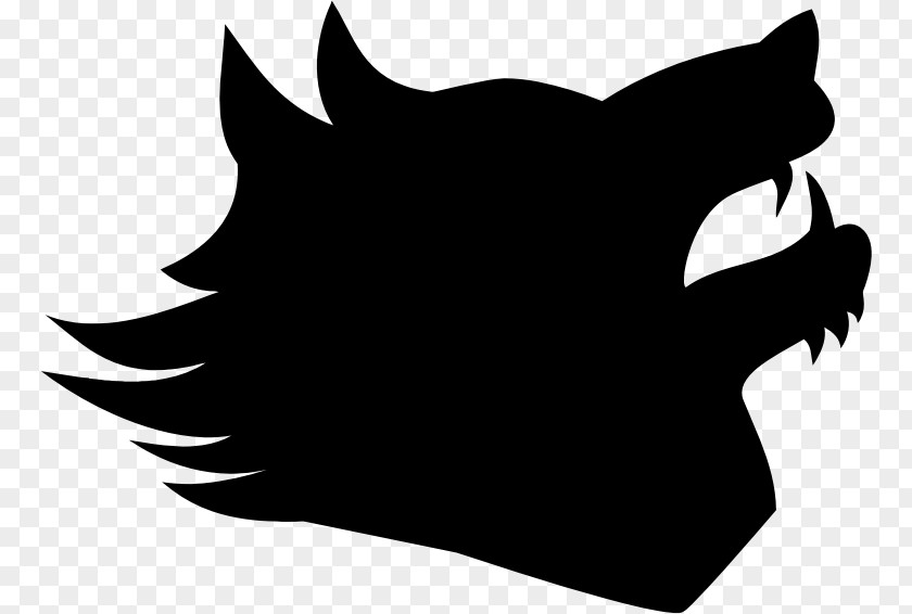 Cartoon Wolf Dog Silhouette Clip Art PNG