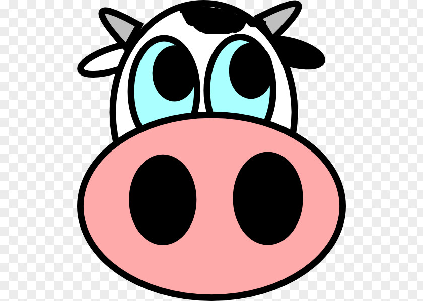 Comic Head Cliparts Beef Cattle Face Clip Art PNG