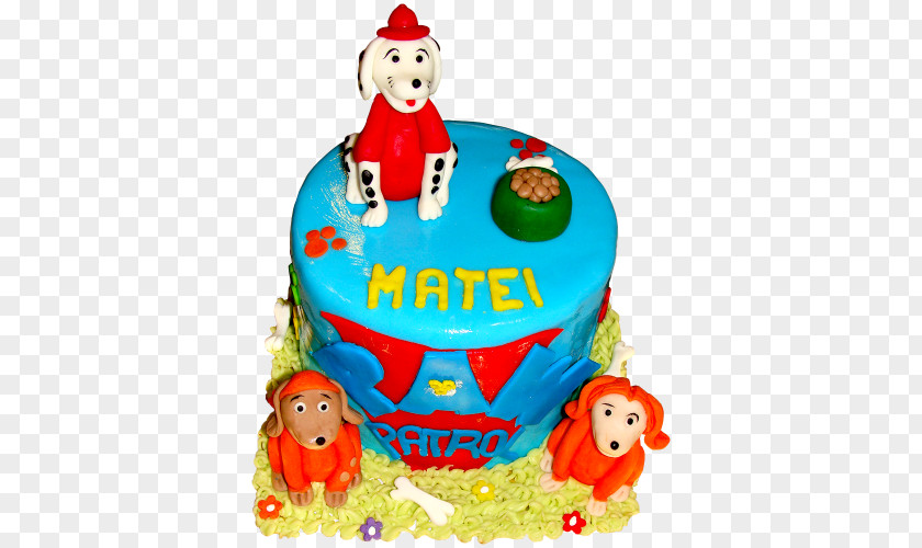 Paw Patrol Tower Birthday Cake Torte Sugar Decorating PNG