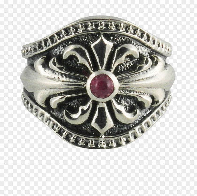 Warrior Shield Ruby Ring Sterling Silver Gold PNG