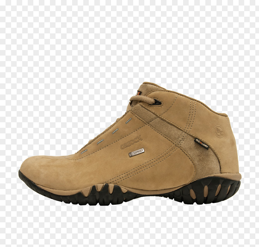 Beige Arnedo Boot Shoe Leather Raincoat PNG