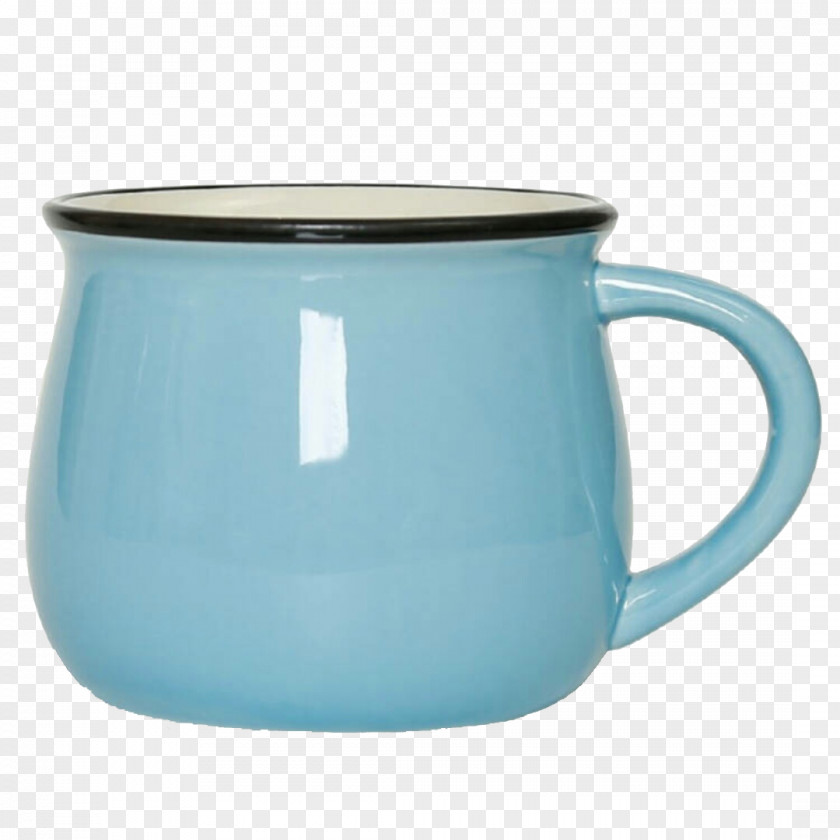 Blue Mug Tea Coffee Jug Cup Ceramic PNG