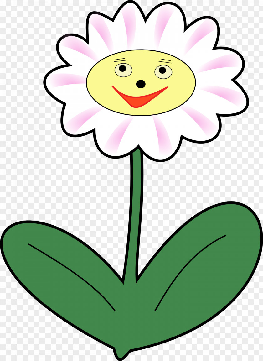 Daisy Smiley Plant Clip Art PNG