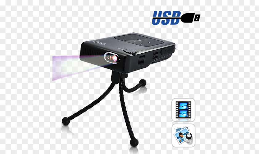 Handheld Projector MINI Multimedia Projectors Overhead Digital Light Processing PNG