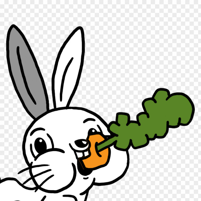 Leaf Hare Cartoon White Clip Art PNG