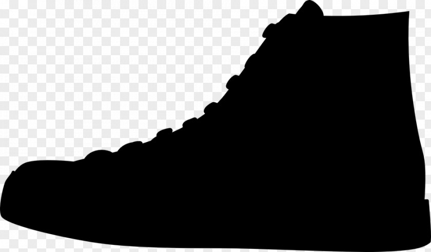 M Shoe Walking Font Silhouette Black & White PNG