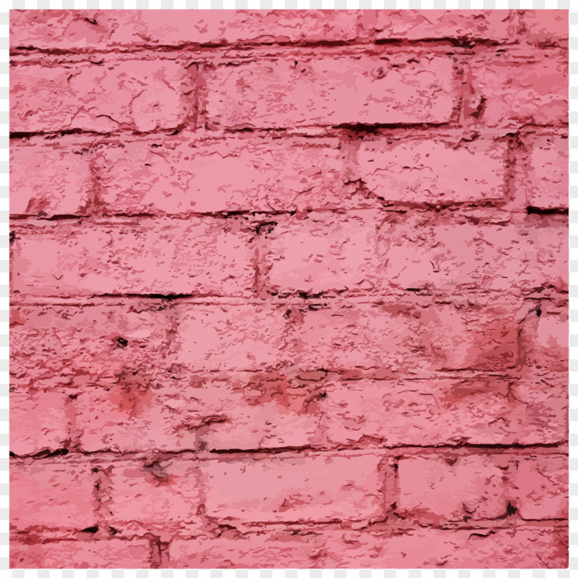 Red Brick Wall Background Vector Decal PNG
