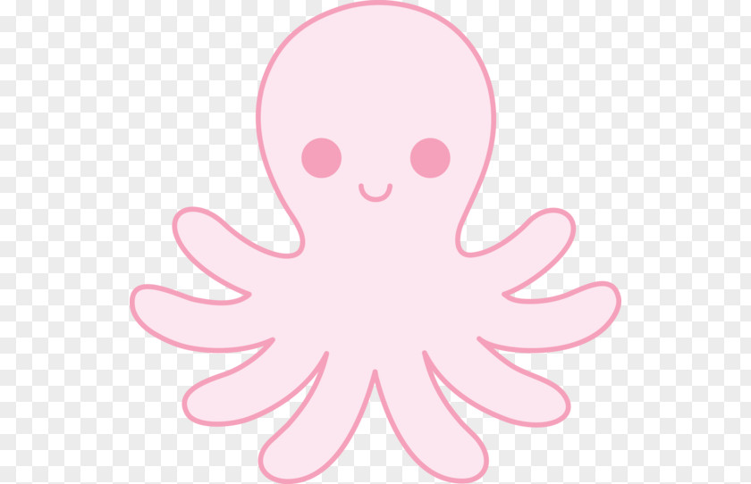 Cute Cliparts Pink Blue-ringed Octopus Free Content Clip Art PNG