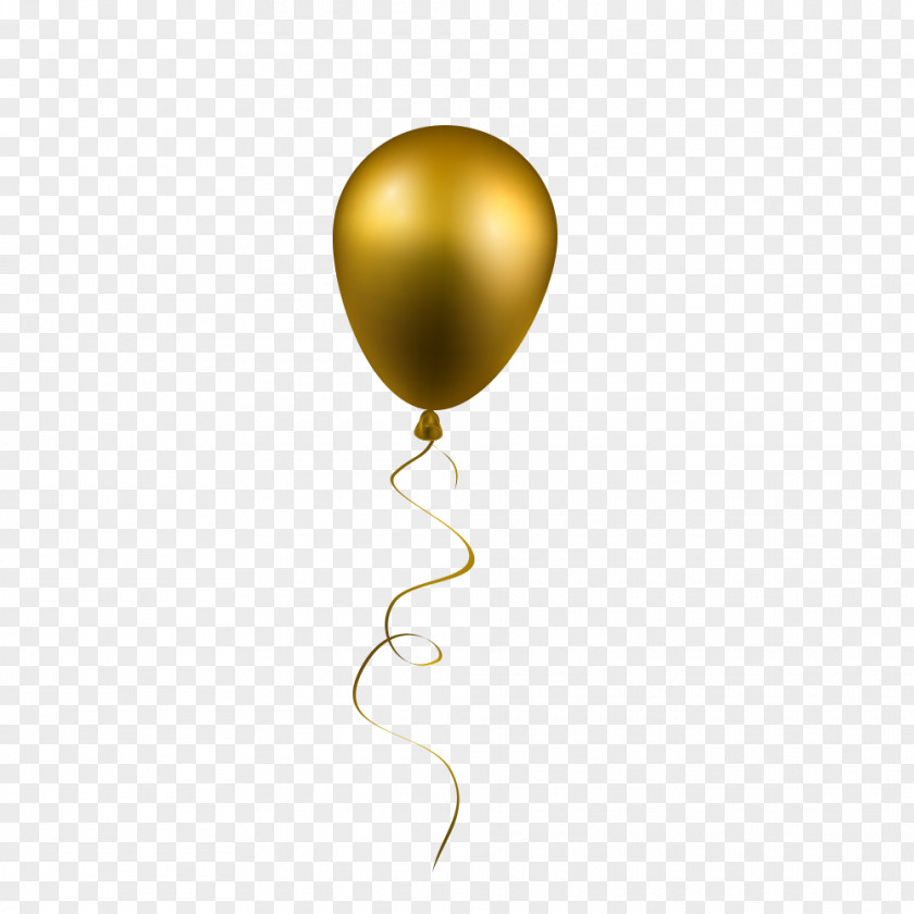 Gold Balloon Airplane Gift PNG