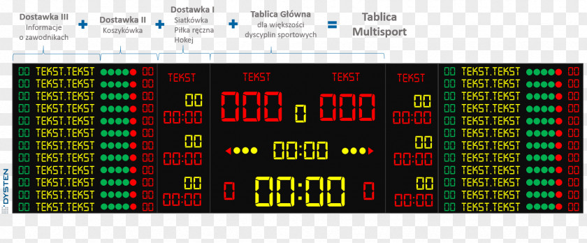 Multi Sports Scoreboard Display Device Sport Poster Font PNG