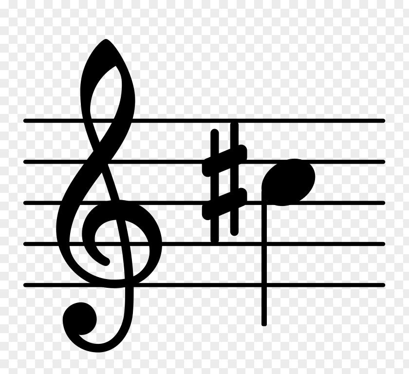 Musical Note Treble Sharp Clef Flat PNG