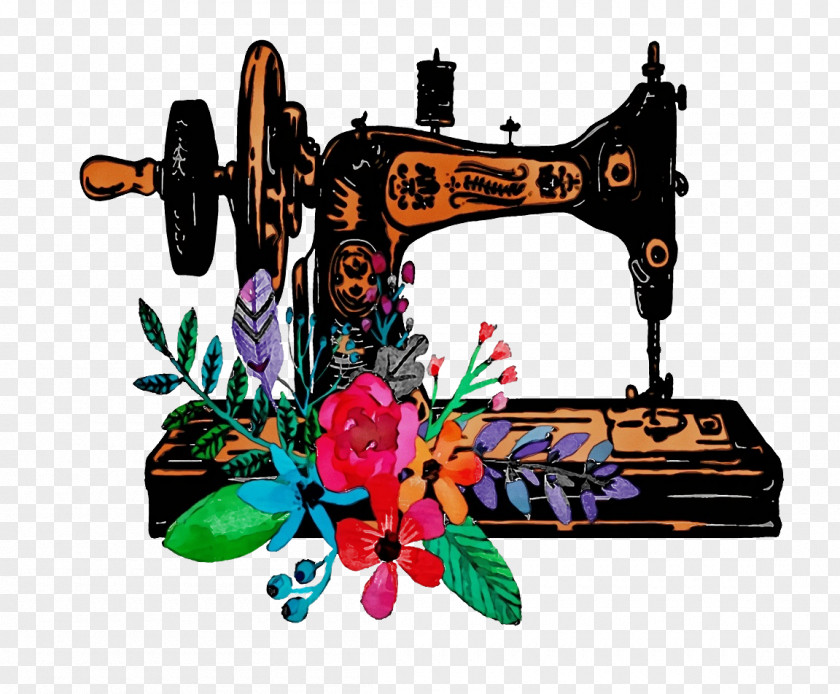 Sewing Machine Science Simple PNG