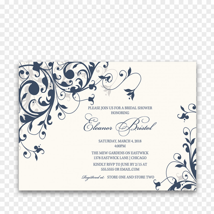 Bridal Shower Wedding Invitation White Convite Engagement PNG